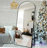 آینه قدی گنبدی پایه‌دار قاب فلزی