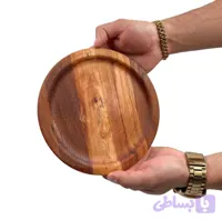 پیش دستی چوبی گرد کهن پیکره