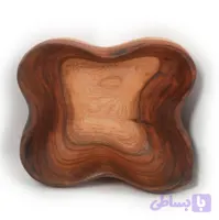 پیاله چوبی چهاروجهی کهن پیکره