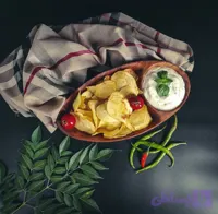 چیپس و ماست خوری چوبی برند کهن پیکره