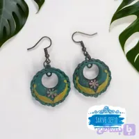 گوشواره برنجی مدل ثمین رنگ ثابت