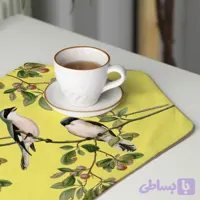 رومیزی عسلی، 6 گوشه، مخمل ضخیم، کد TA40-13