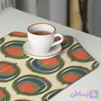 رومیزی عسلی، 6 گوشه، مخمل ضخیم، کد TA40-73