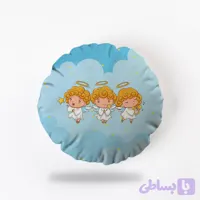 کوسن گرد، مخمل، همراه با بالشتک، کد: K70-42