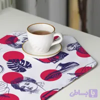 رومیزی عسلی، 6 گوشه، مخمل ضخیم، کد TA40-20