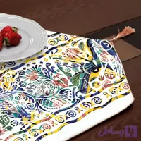 رانر مخمل، لب مثلثی، آسترکشی و قیطان دوزی، کد: R170-06