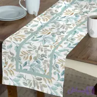 رانر مخمل، مستطیل، آسترکشی و قیطان دوزی، کد: R135-65