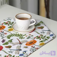 رومیزی عسلی، 6 گوشه، مخمل ضخیم، کد TA40-81