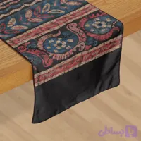رانر مخمل، مستطیل، آسترکشی و قیطان دوزی، کد: R135-70