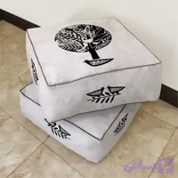 نشیمن مکعب، مخمل، بالشتک داخلی الیاف ویسکوز، کد: CU50-08، ( قیمت برای 1 عدد )