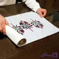 رانر مخمل، مستطیل، آسترکشی و قیطان دوزی، کد: R135-14