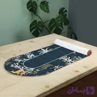 رانر مخمل، لب گرد، آسترکشی و قیطان دوزی، کد: RC170-66