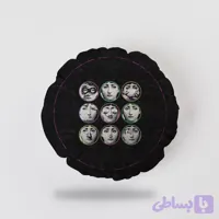 کوسن گرد، همراه با بالشتک، مخمل ضخیم، کد: C70-17
