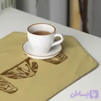 رومیزی عسلی، 6 گوشه، مخمل ضخیم، کد TA40-16