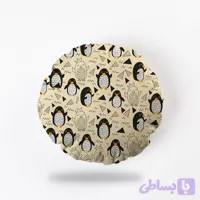 کوسن گرد، مخمل، همراه با بالشتک، کد: K70-40