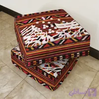 نشیمن مکعب، مخمل، بالشتک داخلی الیاف ویسکوز، کد: CU50-36، ( قیمت برای 1 عدد )