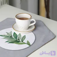 رومیزی عسلی، 6 گوشه، مخمل ضخیم، کد TA40-18