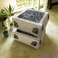 نشیمن مکعب، مخمل، بالشتک داخلی الیاف ویسکوز، کد: CU50-06، ( قیمت برای 1 عدد )
