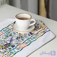 رومیزی عسلی، 6 گوشه، مخمل ضخیم، کد TA40-06