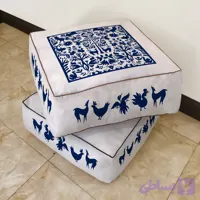 نشیمن مکعب، مخمل، بالشتک داخلی الیاف ویسکوز، کد: CU50-04، ( قیمت برای 1 عدد )