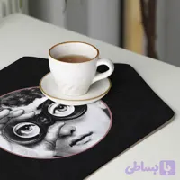 رومیزی عسلی، 6 گوشه، مخمل ضخیم، کد TA40-17