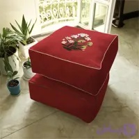 نشیمن مکعب، مخمل، بالشتک داخلی الیاف ویسکوز، کد: CU50-09، ( قیمت برای 1 عدد )