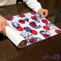 رانر مخمل، مستطیل، آسترکشی و قیطان دوزی، کد: R135-20