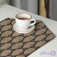 رومیزی عسلی، 6 گوشه، مخمل ضخیم، کد TA40-88