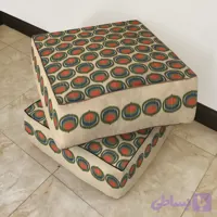 نشیمن مکعب، مخمل، بالشتک داخلی الیاف ویسکوز ، کد: CU50-73، (قیمت برای 1 عدد)