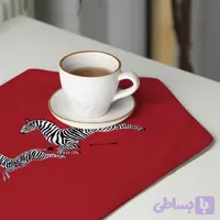 رومیزی عسلی، 6 گوشه، مخمل ضخیم، کد TA40-02