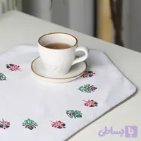 رومیزی عسلی، 6 گوشه، مخمل ضخیم، کد TA40-14