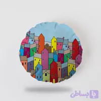 کوسن گرد، مخمل، همراه با بالشتک، کد: K70-03