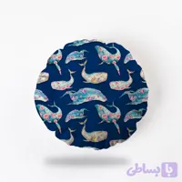 کوسن گرد، مخمل، همراه با بالشتک، کد: K70-43