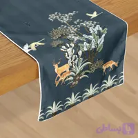 رانر مخمل، مستطیل، آسترکشی و قیطان دوزی، کد: R135-66