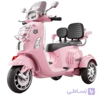 موتور شارژی کودک وسپا دو نفره کد 307
