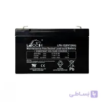 باتری 6 ولت 12 آمپر ساعت لئوچ leoch مدل 6V12AH ساخت ویتنام