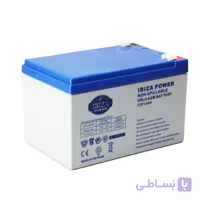باتری 12 ولت 12 آمپر ساعت ایبیزا ibiza مدل 12V12AH ساخت ویتنام