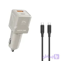 شارژر فندکی Green Lion Dual Volt Car Charger 60W دو پورت USB-C و USB-A