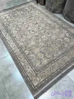 فرش مدرن شاهان طوسی نسکافه ای کد۹۳۶۹