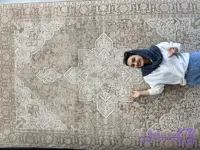 فرش مدرن هریس نسکافه ای کد ۵۲۱۴