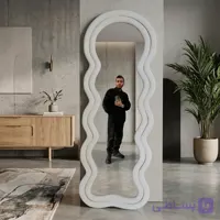 قاب آینه دیواری دفرمه طرح پینترستی پاپیه ماشه