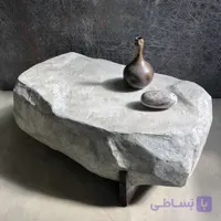 میز جلو مبلی دفرمه طرح سنگ پینترستی پاپیه ماشه