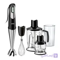 گوشت کوب برقی براون MQ7045X ظرفیت ۰.۳۵ لیتر چند کاره 1000وات BRAUN