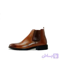 نیم بوت مردانه چلسی دو ور کش چرم طبیعی si210 (کد C2K8D)