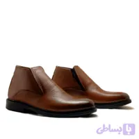 نیم بوت مردانه کوتاه چهار فصل چرم طبیعی کدsi142 (کد XAJJF)