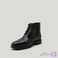 نیم بوت مردانه بندی زیپ دار چرم طبیعی si224