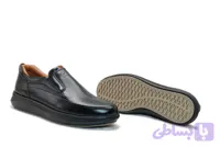 کفش طبی مردانه بدون بند چرم طبیعی کد si104 (کد Q6EYF)