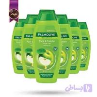 6 عدد شامپو پالمولیو Palmolive مدل پاک و تازه Pure & Fresh حجم 380 میلی‌لیتر (اورجینال)
