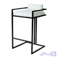 صندلی اپن پایه فلزی با روکش پارچه تدی مدل مهنا ۴۰×۴۰×۶۰ سانتی‌متر