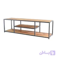 میز تلویزیون ملامینه و فلز مدل آتوسا ۱۶۰×۴۰×۴۵ سانتی‌متر